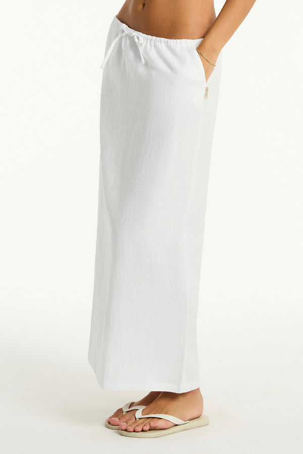 Sea Level Tidal Linen Surf Skirt Ot